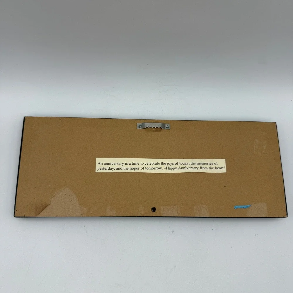 Hand Stitched Wall Art Green Happiness is in the Journey Framed Sign